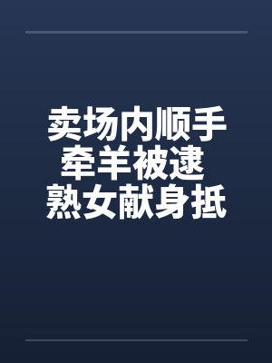 卖场内顺手牵羊被逮 熟女献身抵罪
