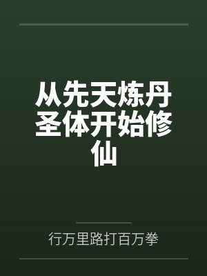 从先天炼丹圣体开始修仙