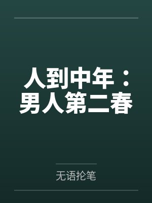 人到中年:男人第二春